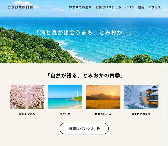 情報が整理されて掲示されているページ画像